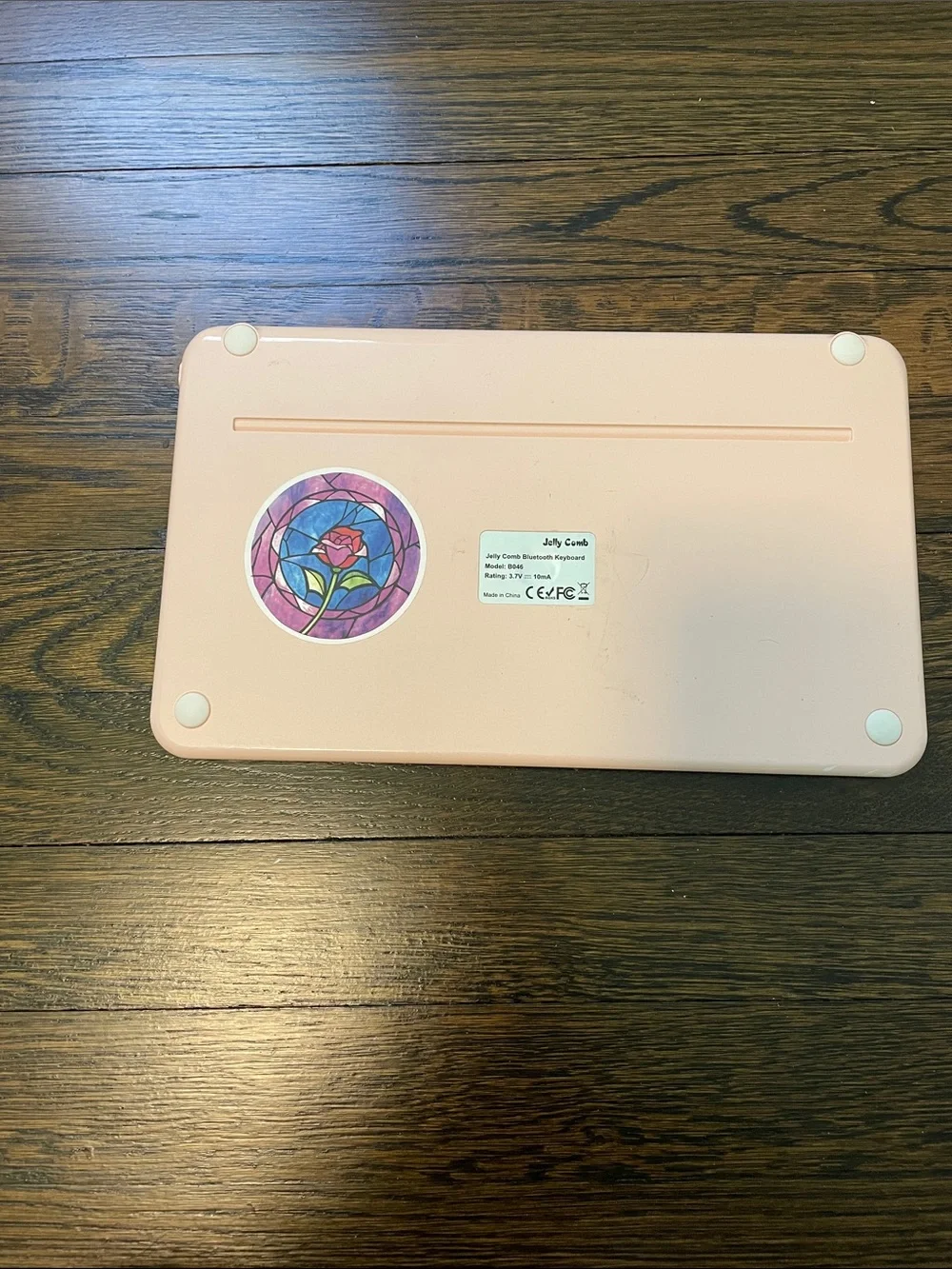 Jelly Comb Wireless Bluetooth Keyboard - Pale Pink
